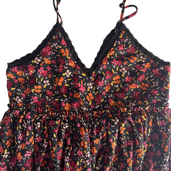 Patrons of Peace, womens Dresses, Size M, Floral Black Maxi Dress - Picture 6 of 11